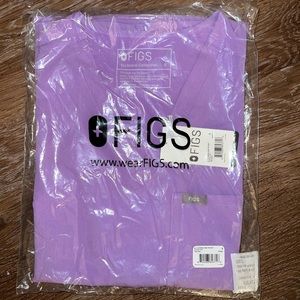 NWT Figs S Catarina Top in Lilac Dawn